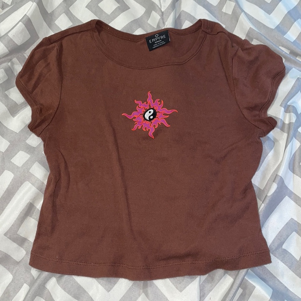 Brown Medium Empyre Crop top
